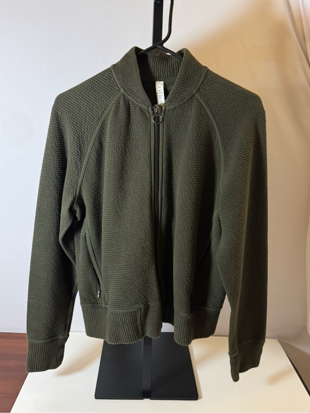 dark olive Lululemon On Repeat Bomber Size 10